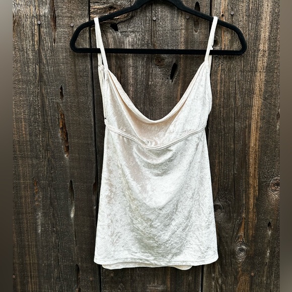 NWOT Intimately Free People All Night Velvet Tunic Tank Top Camisole Champagne - Picture 7 of 11